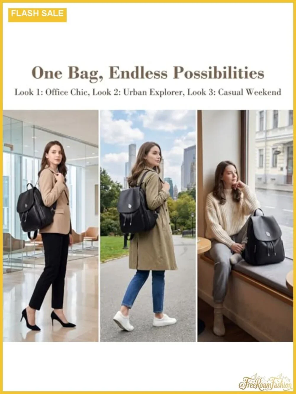 Women's Fashion Backpack Purse Lightweight Daypack Leather